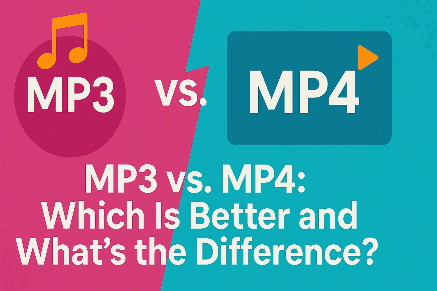 عنوان - MP3 مقابل MP4: أيهما أفضل وما الفرق؟