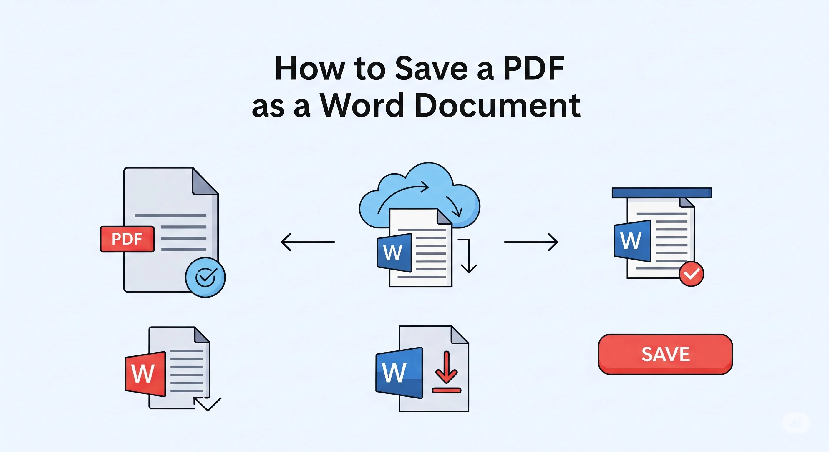 العنوان - كيفية حفظ ملف PDF كوثيقة Word (دون فقدان التنسيق)