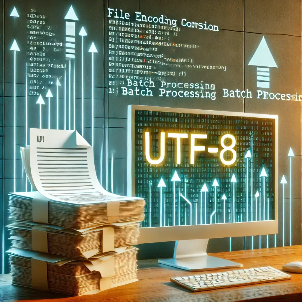 العنوان - تغيير ترميز الملف دفعة إلى UTF-8: تحويل الملفات إلى UTF-8 باستخدام بايثون، Notepad++، وسطر الأوامر