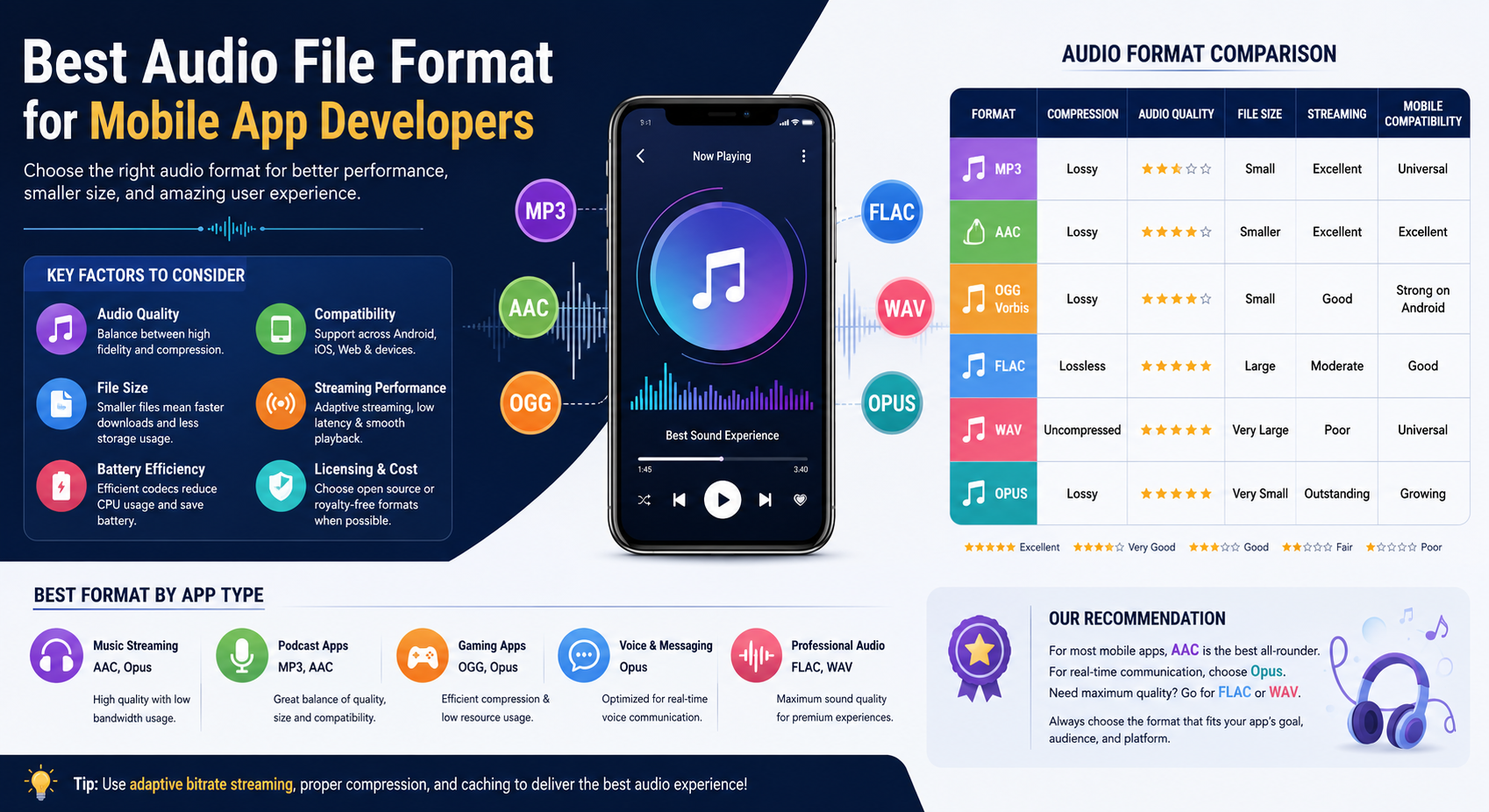 Best Audio File Format for Mobile App Developers in 2026 