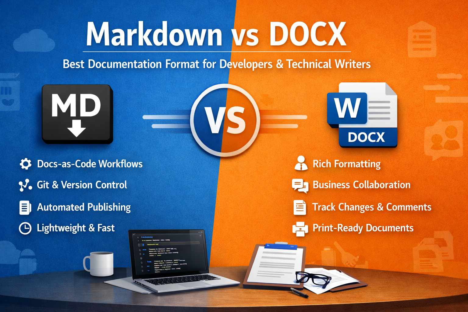 Markdown vs DOCX in 2026: Pros, Cons, and Real-World Use Cases