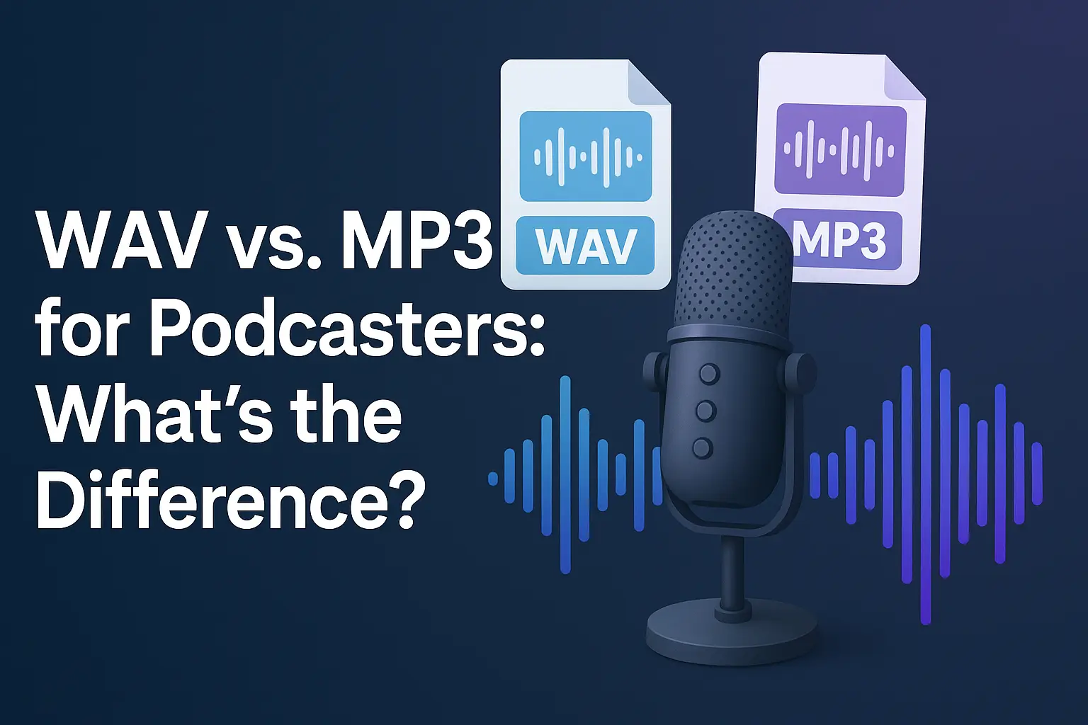 Titolo - WAV vs. MP3 per Podcaster: Qual è la Differenza?