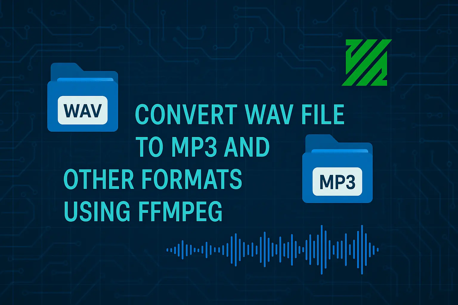 タイトル - FFmpegを使ってWAVファイルをMP3およびその他の形式に変換する方法