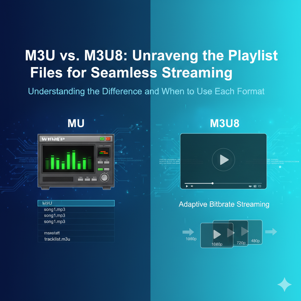 M3U vs M3U8: Principais diferenças, usos e quando escolher cada formato