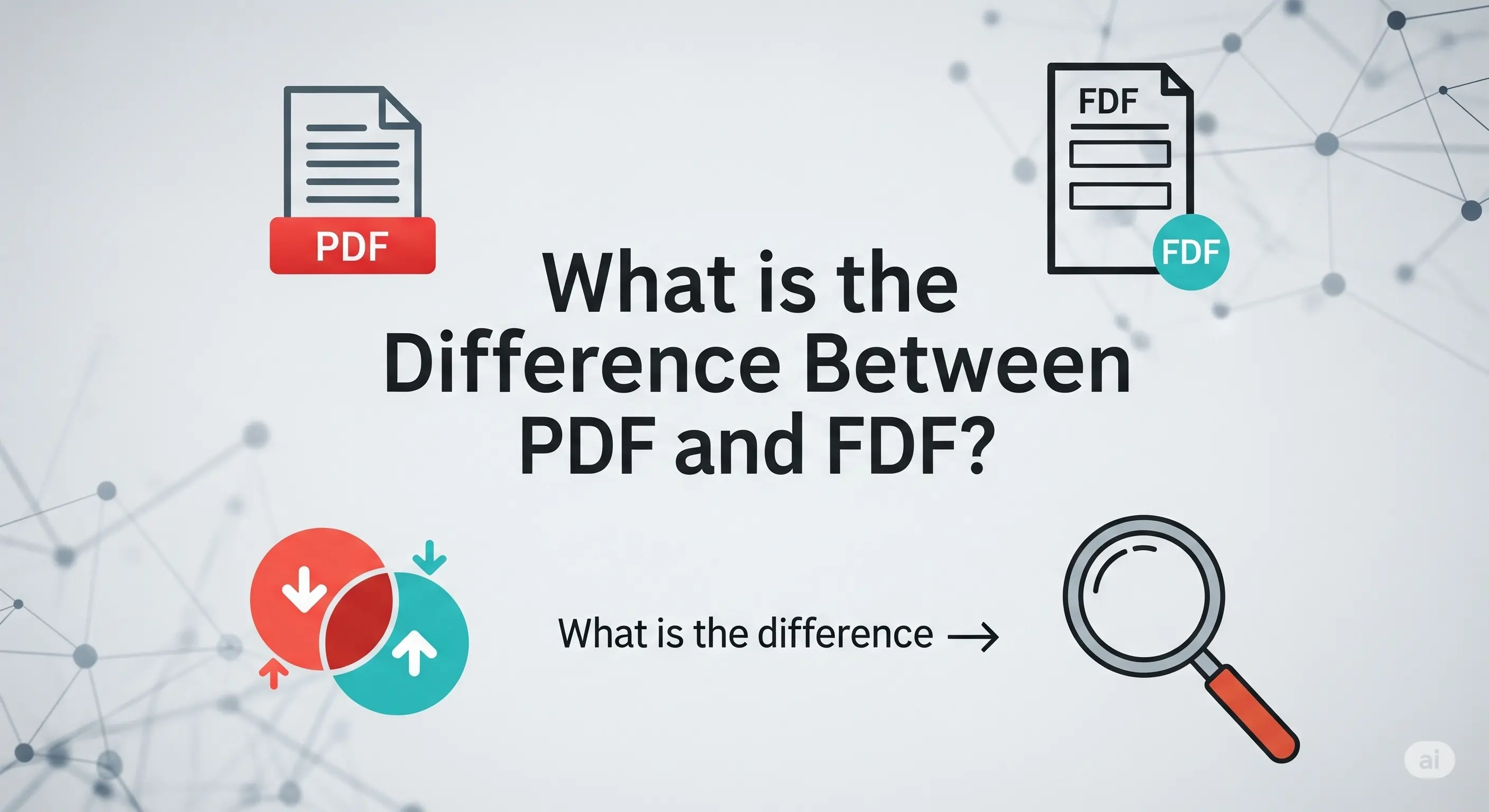 หัวข้อ - ความแตกต่างระหว่าง PDF กับ FDF