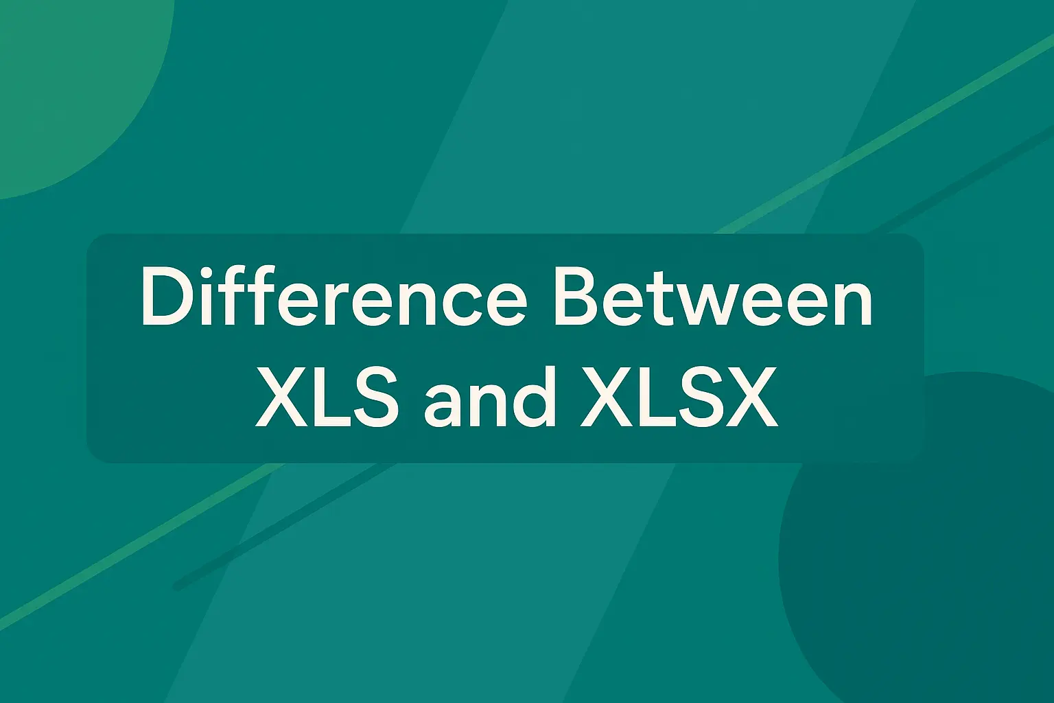 ชื่อเรื่อง - ความแตกต่างระหว่างรูปแบบไฟล์ XLS และ XLSX